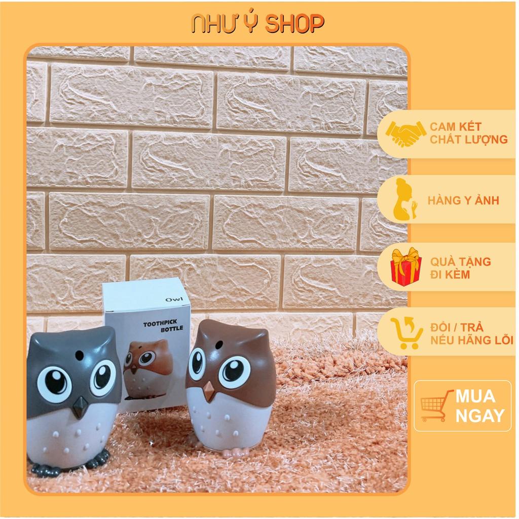 Hộp đựng tăm hình chim cú mèo