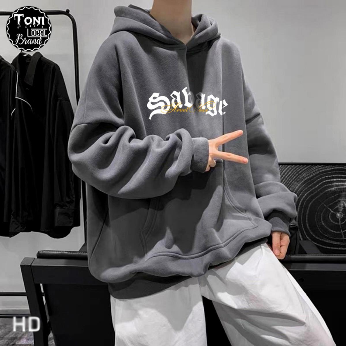 Áo Hoodie Local Brand SABAGE nỉ bông dày form rộng nam nữ Unisex (HD9200L - Full Box - Kèm Video Ảnh Thật)