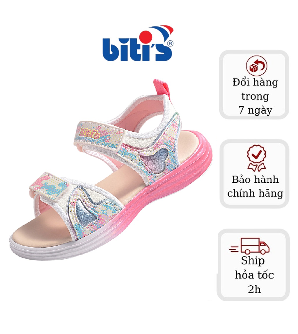 [ Mẫu Mới ] Sandal Eva Phun Bé Gái Biti's BEG001500TRG Siêu Nhẹ