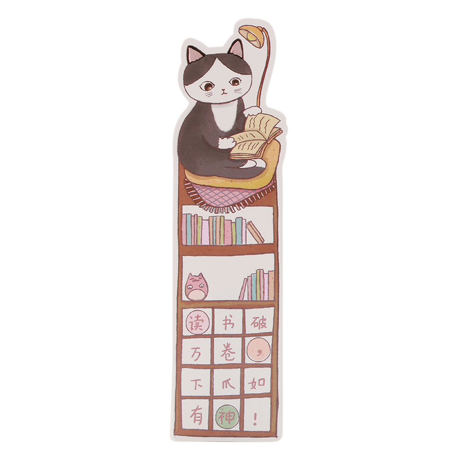 Hộp 30 Bookmark - Hình Mèo Đọc Sách