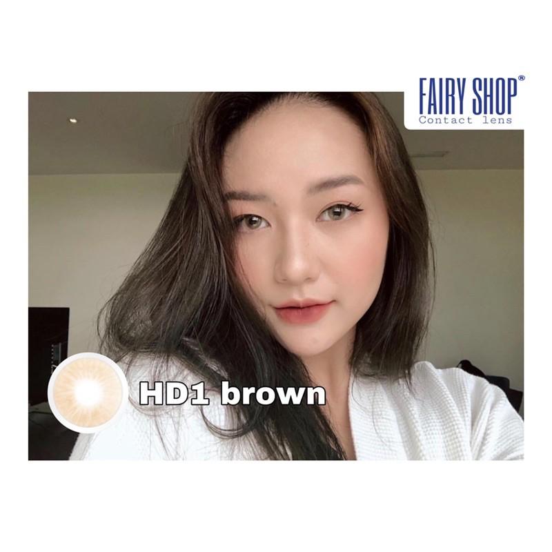 Kính Áp tròng HD1 brown 14.0 - FAIRY SHOP CONTACT LENS độ 0 đến 7