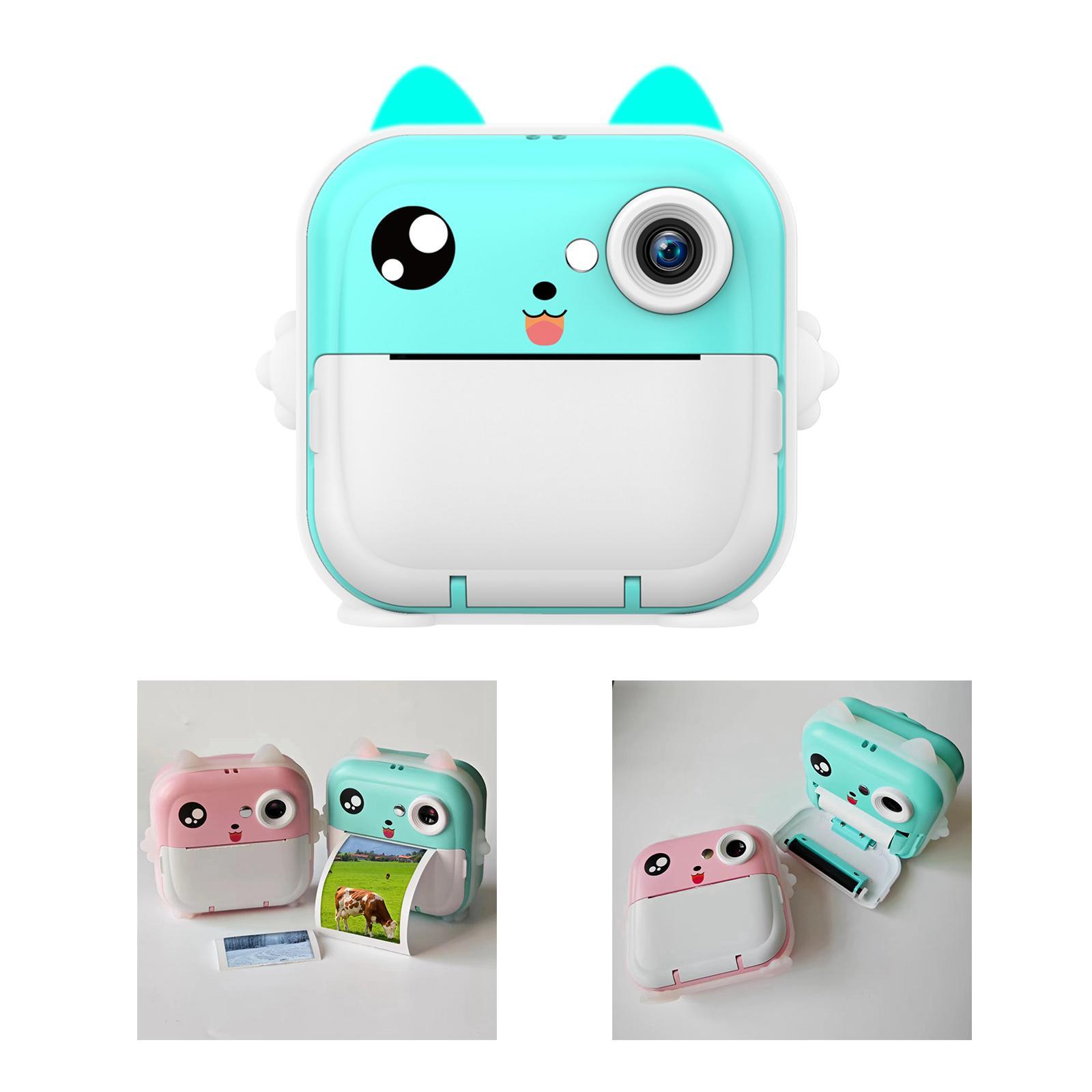 Instant Print Camera for Kids, Selfie Video Camera 2.4 inch LCD Screen  Toys Children Selfie Camera for 3-12 Years Old Girls Boys