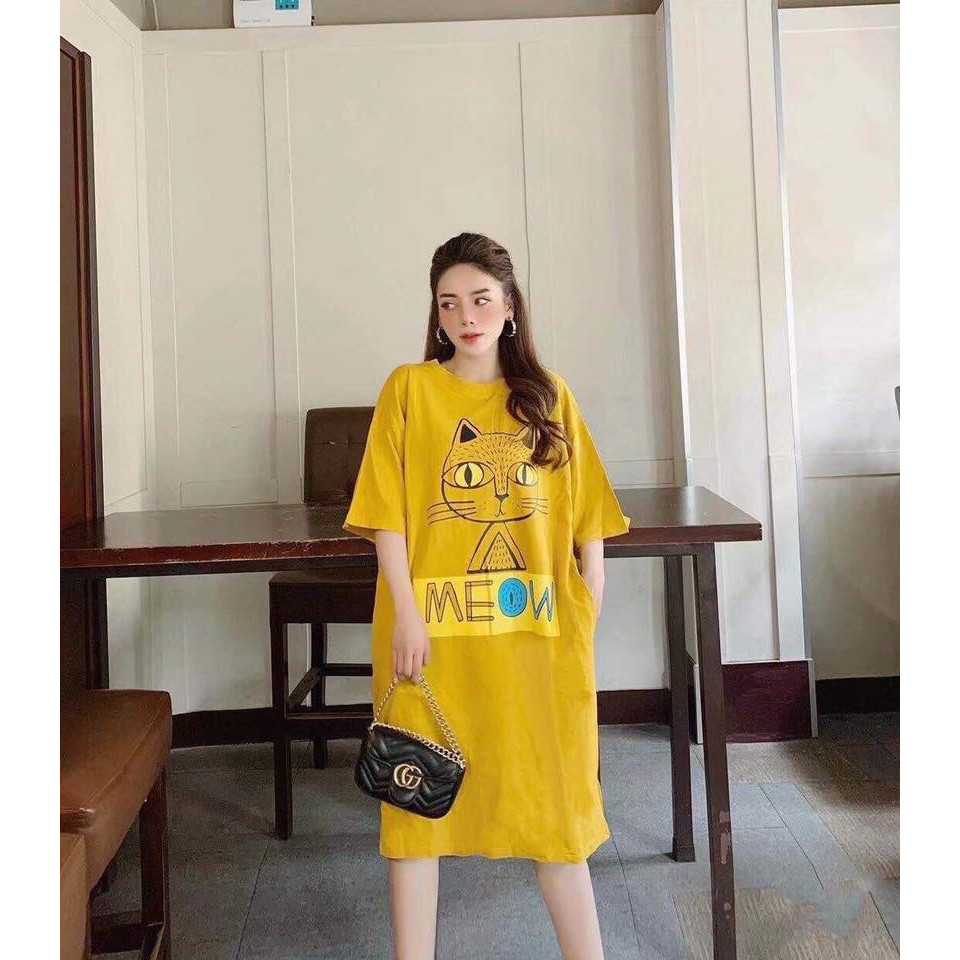 Đầm bầu mùa hè suông cotton thời trang