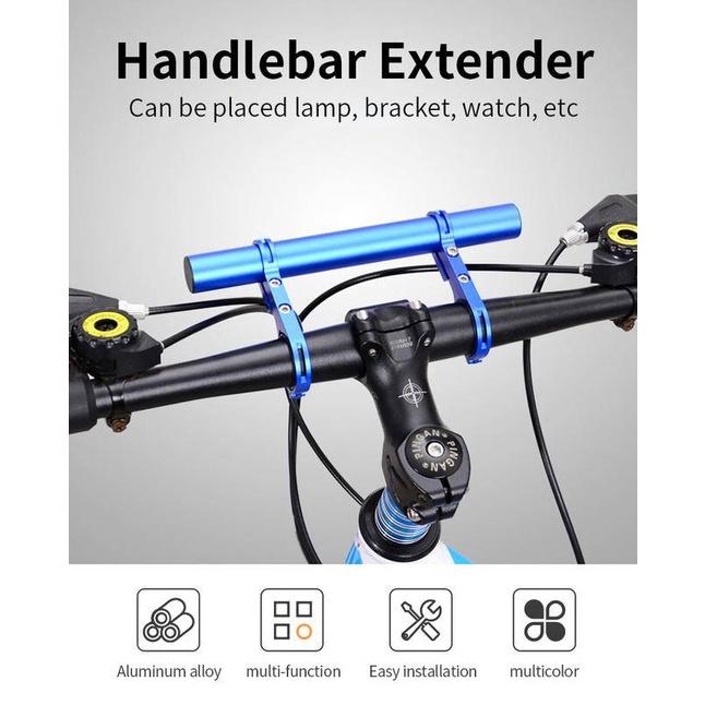 Ống Nối Dài Bằng Nhôm 20CM Họa Tiết Sợi Carbon Cho Xe Đạp Leo Núi