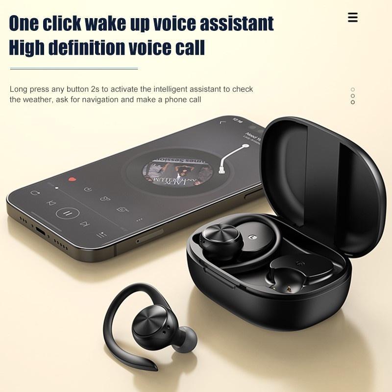 Tai nghe nhét tai bluetooth không dây IPX5 chống nước có micro với âm thanh stereo hifi chuyên nghiệp cho điện thoại