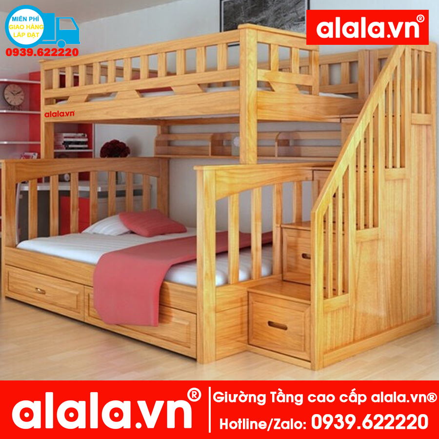 Giường tầng ALALA103 cao cấp - Thương hiệu alala.vn - Za.lo: 0939.622220