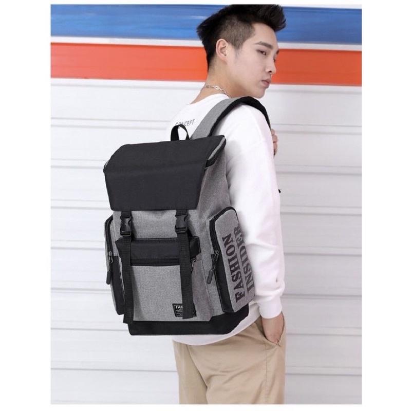Balo Laptop Thời Trang Backpack Vải Chống Thấm Cao Cấp 2810 Clothes Shop - Balo Laptop Đi Học Đi Chơi Ulzzang Unisex