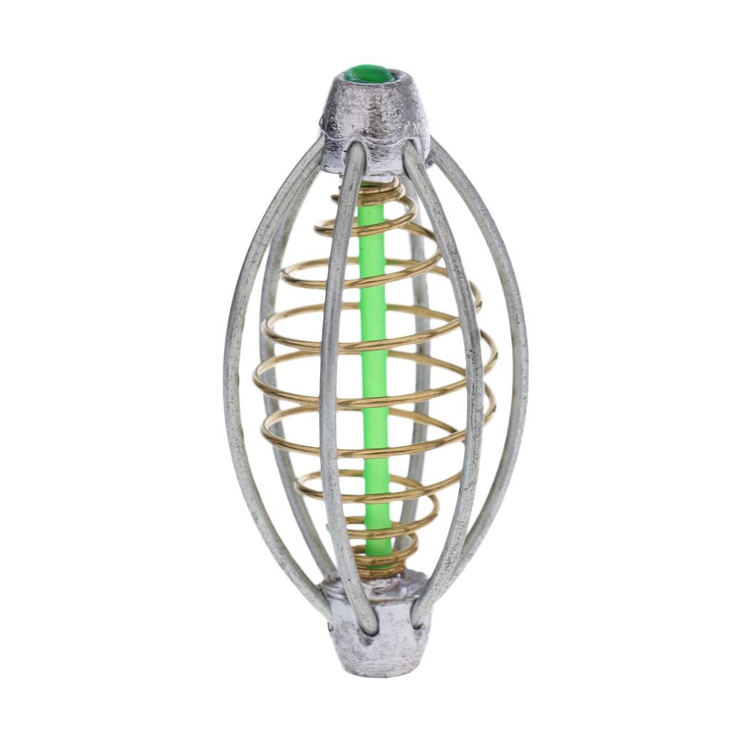 6 Wire Method Fishing Feeder and 10pcs Spring Inline Metal Fishing Feeder