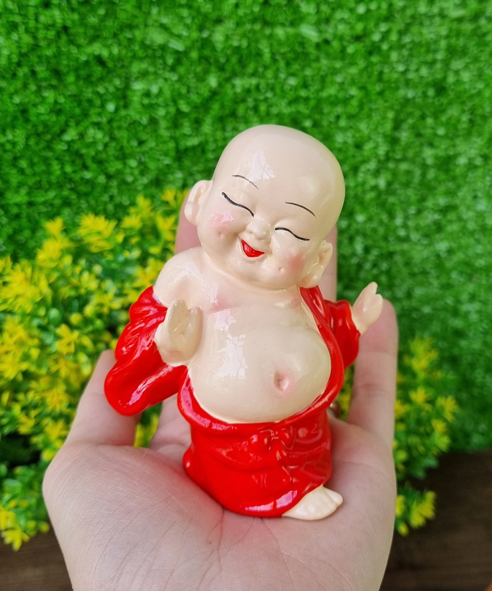 03 mẫu chú tiểu hoan hỉ màu áo đỏ sinh động