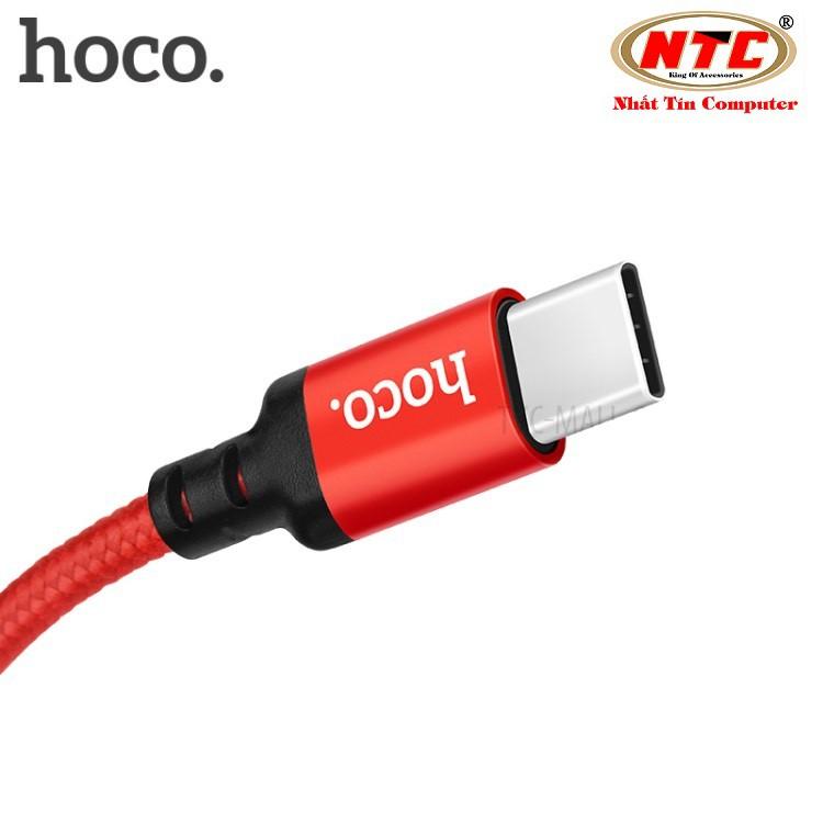 Cáp sạc dây dù Hoco X14 dài 2M cổng Type-C (Hỗ trợ sạc nhanh) - Hãng phân phối