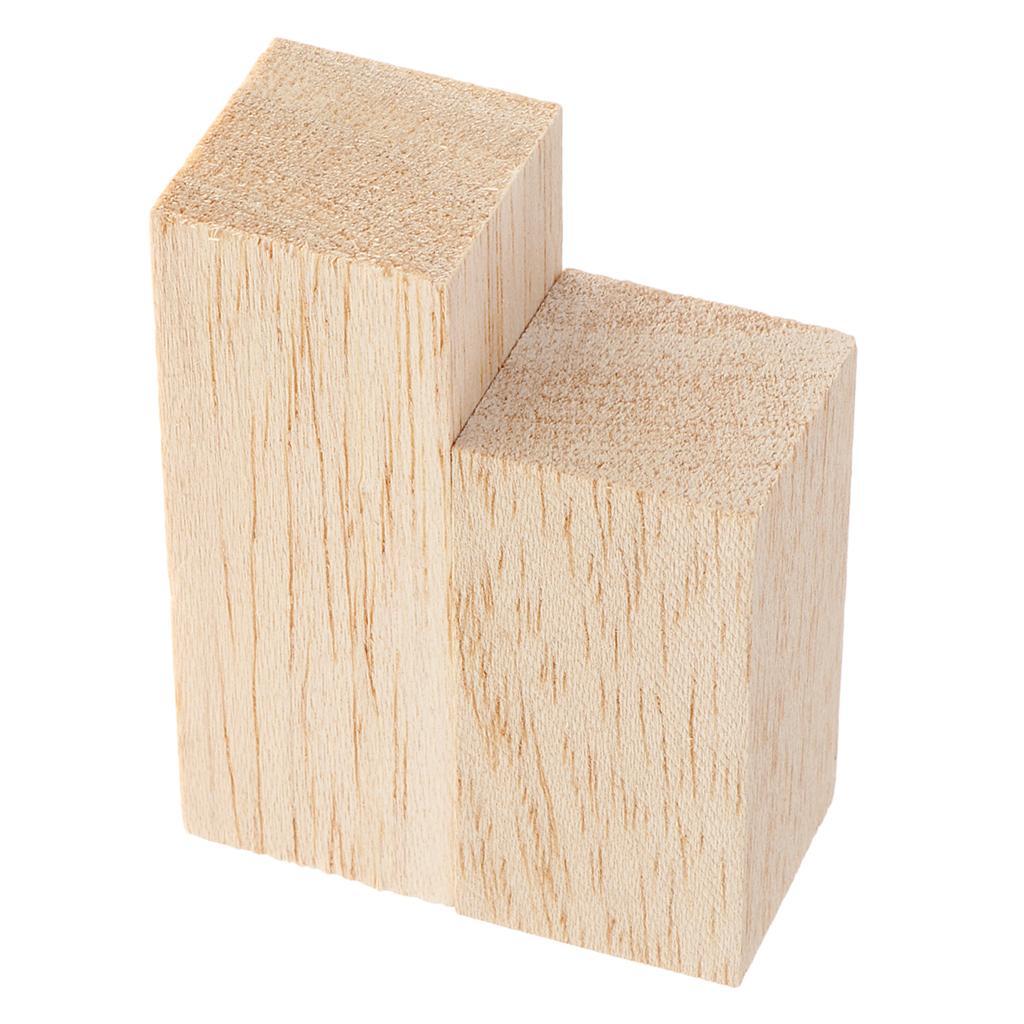 25 Pieces Handmade Mini Cube Wooden Blocks Building Blocks for Crafts Or Children's Toys