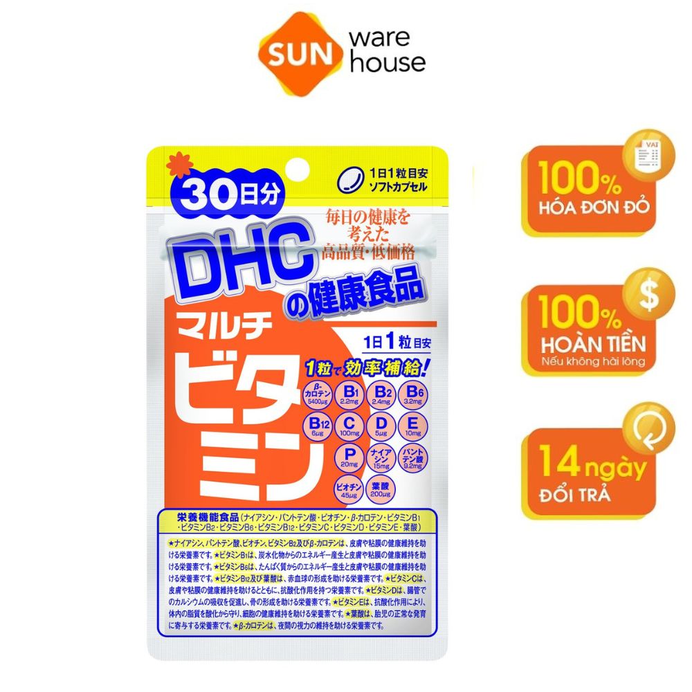 Viên Uống Tổng Hợp DHC Multi Vitamins Cung Cấp Dưỡng Chất Giúp Cơ Thể Khoẻ Mạnh