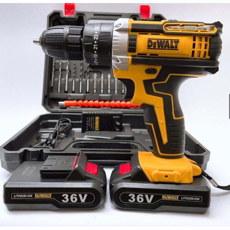 Máy khoan pin dewalt 36V đa năng, kèm bộ phụ kiện