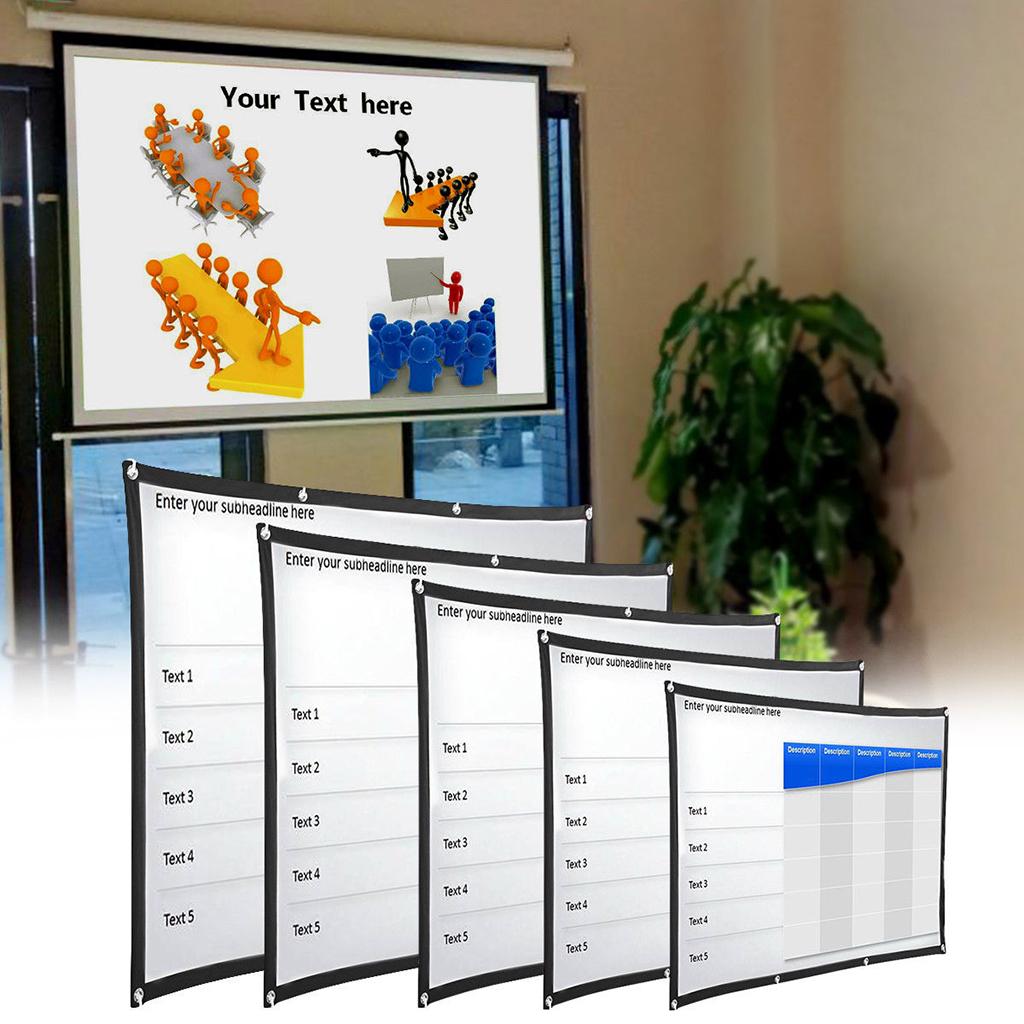 Outdoor Portable Projector Screen Soft Home Cinema Movie Screen