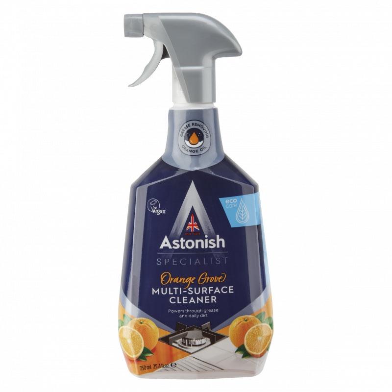Hình ảnh Bình xịt vệ sinh bếp hương cam Astonish từ Anh Quốc C6790 750ml chuyên tẩy dầu mỡ các bề mặt bếp