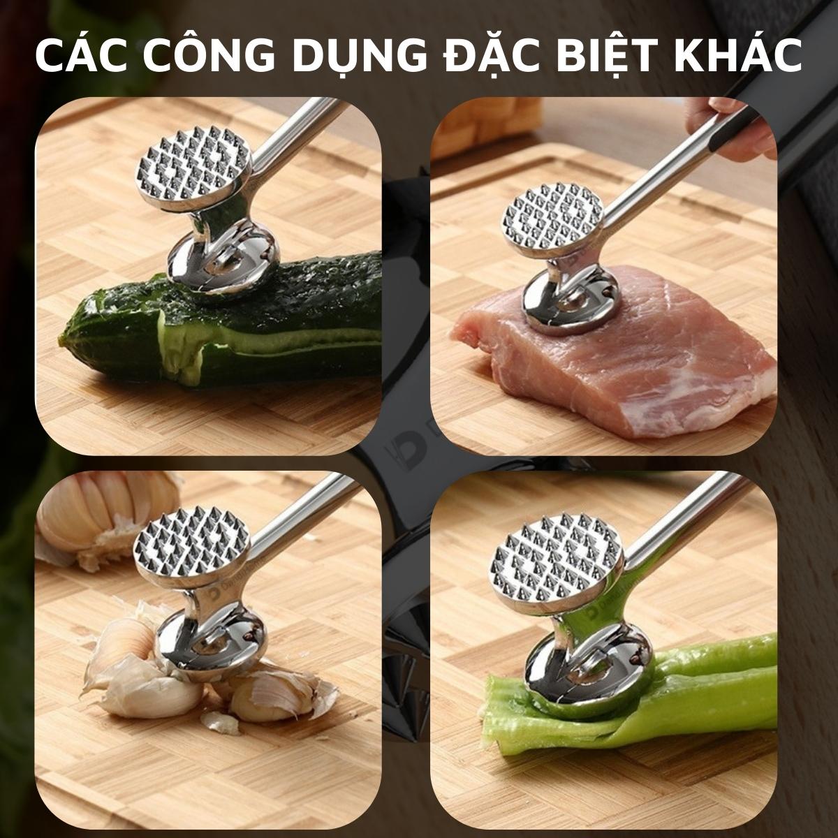 Búa đập thịt, tỏi, gừng, xả ... đa năng DandiHome cao cấp-Tiêu chuẩn quốc tế