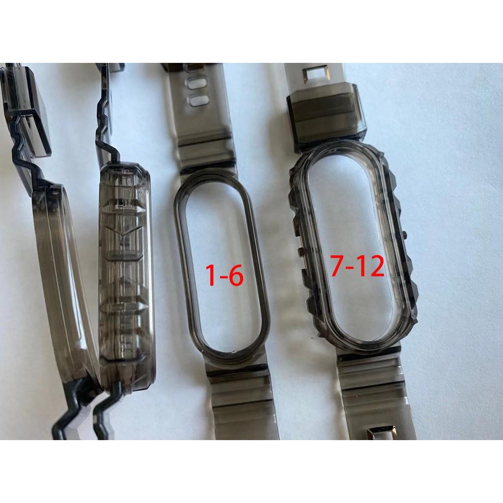 Dây Đeo Đồng Hồ Thông Minh Bằng Silicon Trong Suốt Nhiều Màu Tùy Chọn Cho Xiaomi Mi Band 5 Miband 5 6 4 3