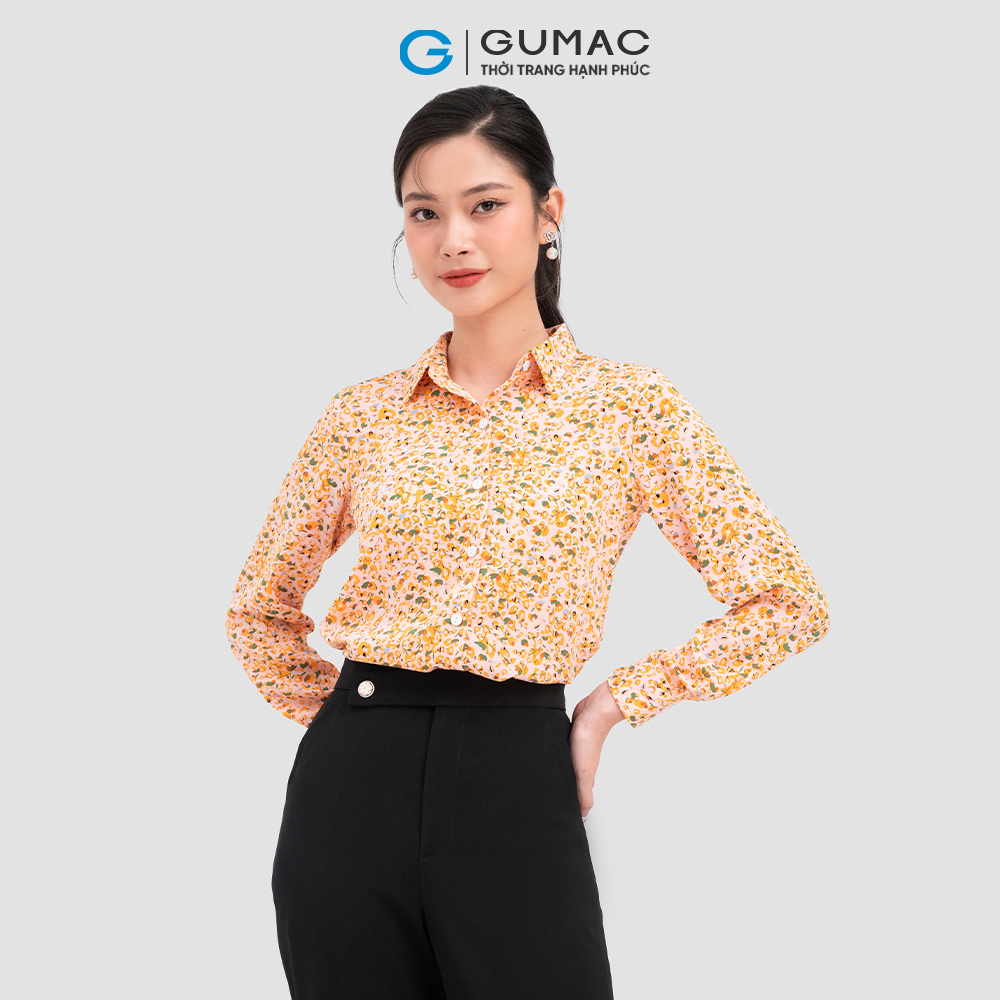 Áo sơ mi GUMAC AC11058 họa tiết hoa nhí nhiều màu