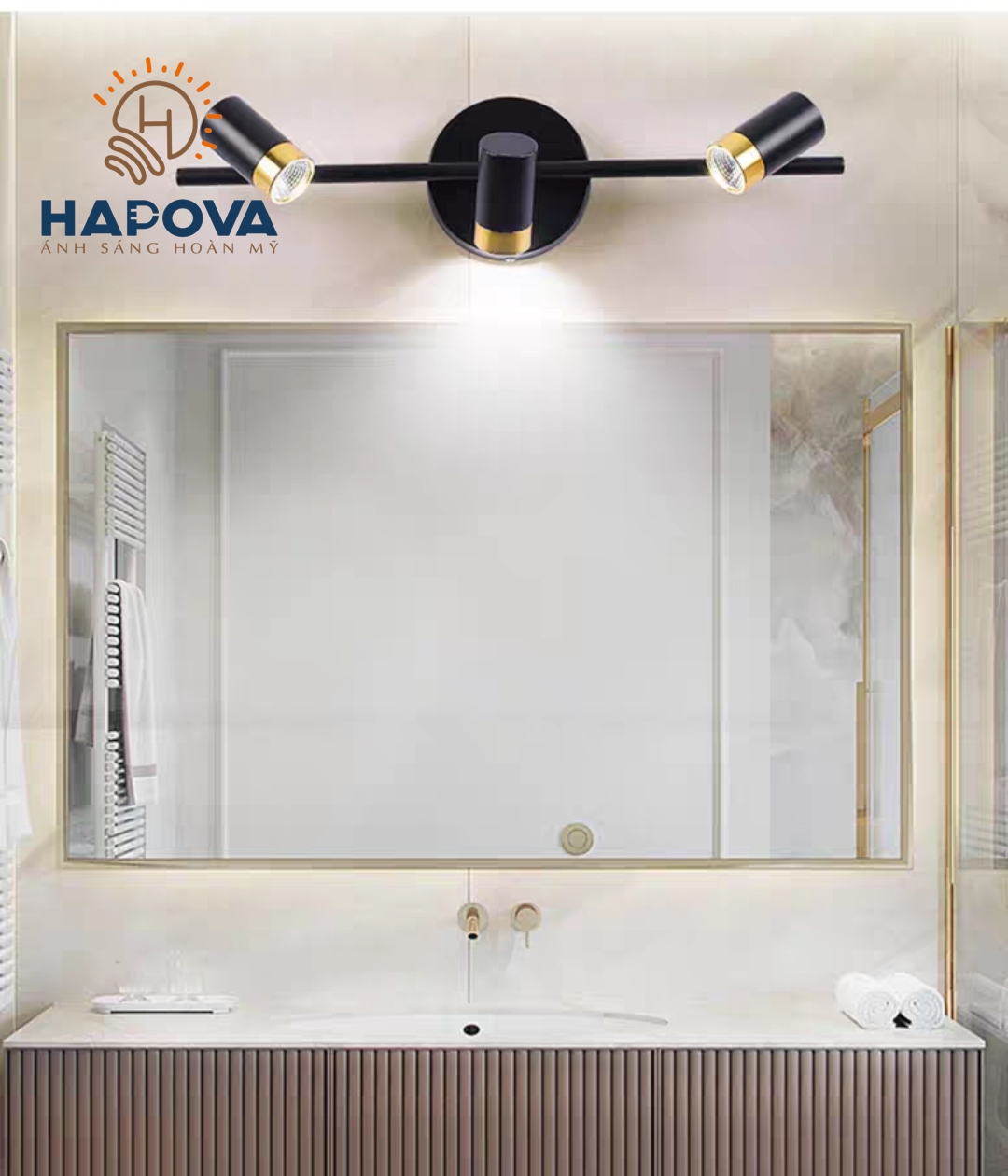 Đèn soi tranh, đèn chiếu tranh 3 bóng HAPOVA TEILA 9854 1 bóng, 3 bóng, 6 bóng