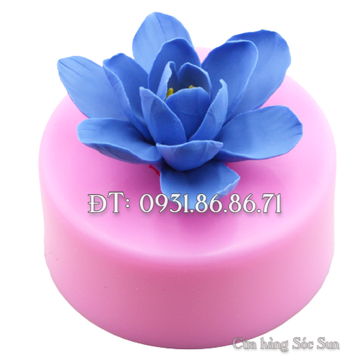 Khuôn silicon hoa ngọc lan cánh tròn loại 11 cm – Mã số 1344