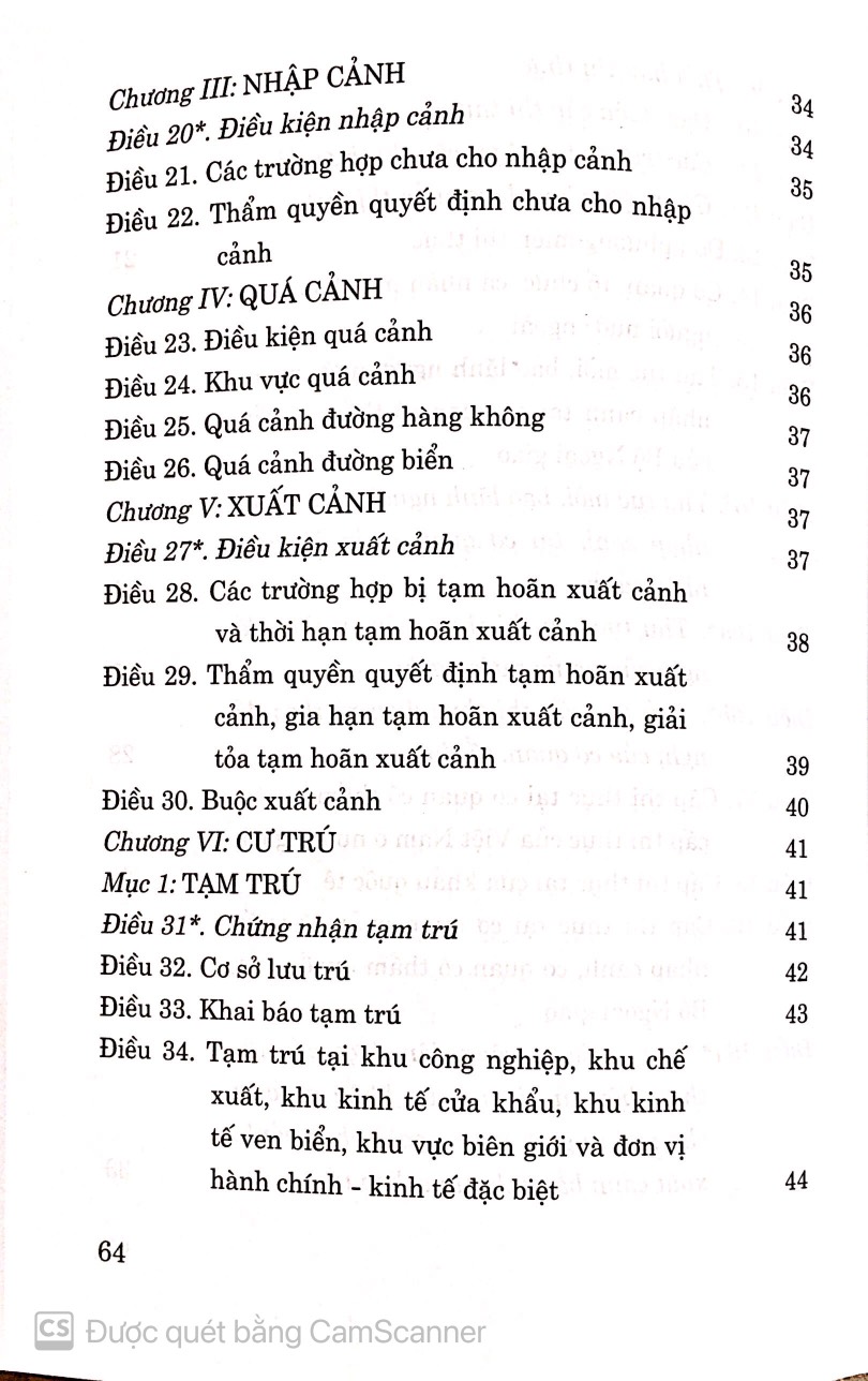 Luật nhập cảnh, xuất cảnh, quá cảnh, cư trú của người nước ngoài tại Việt Nam
