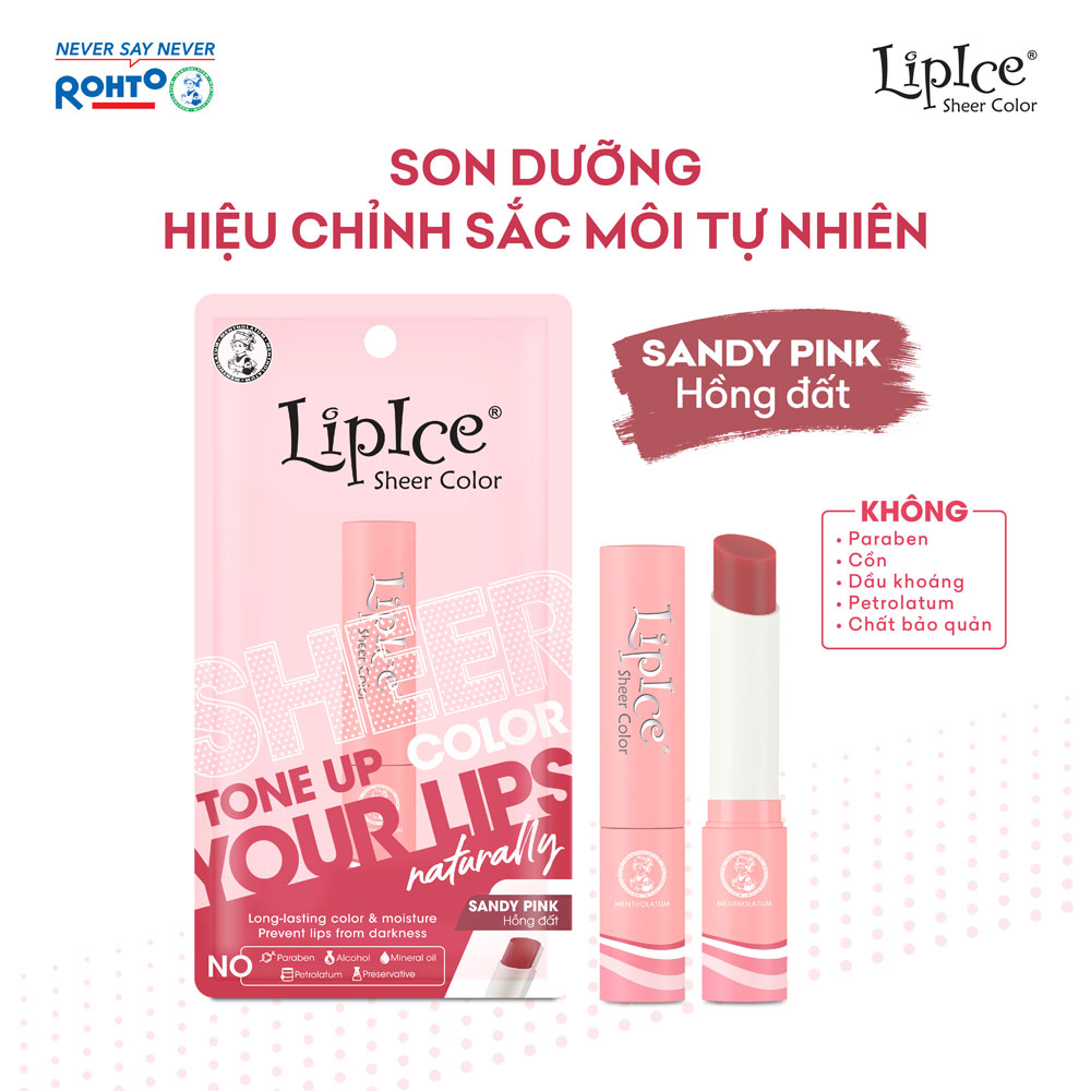 Son dưỡng hiệu chỉnh sắc môi màu tự nhiên LipIce Sheer Color 2.4g (Phiên bản 2023)