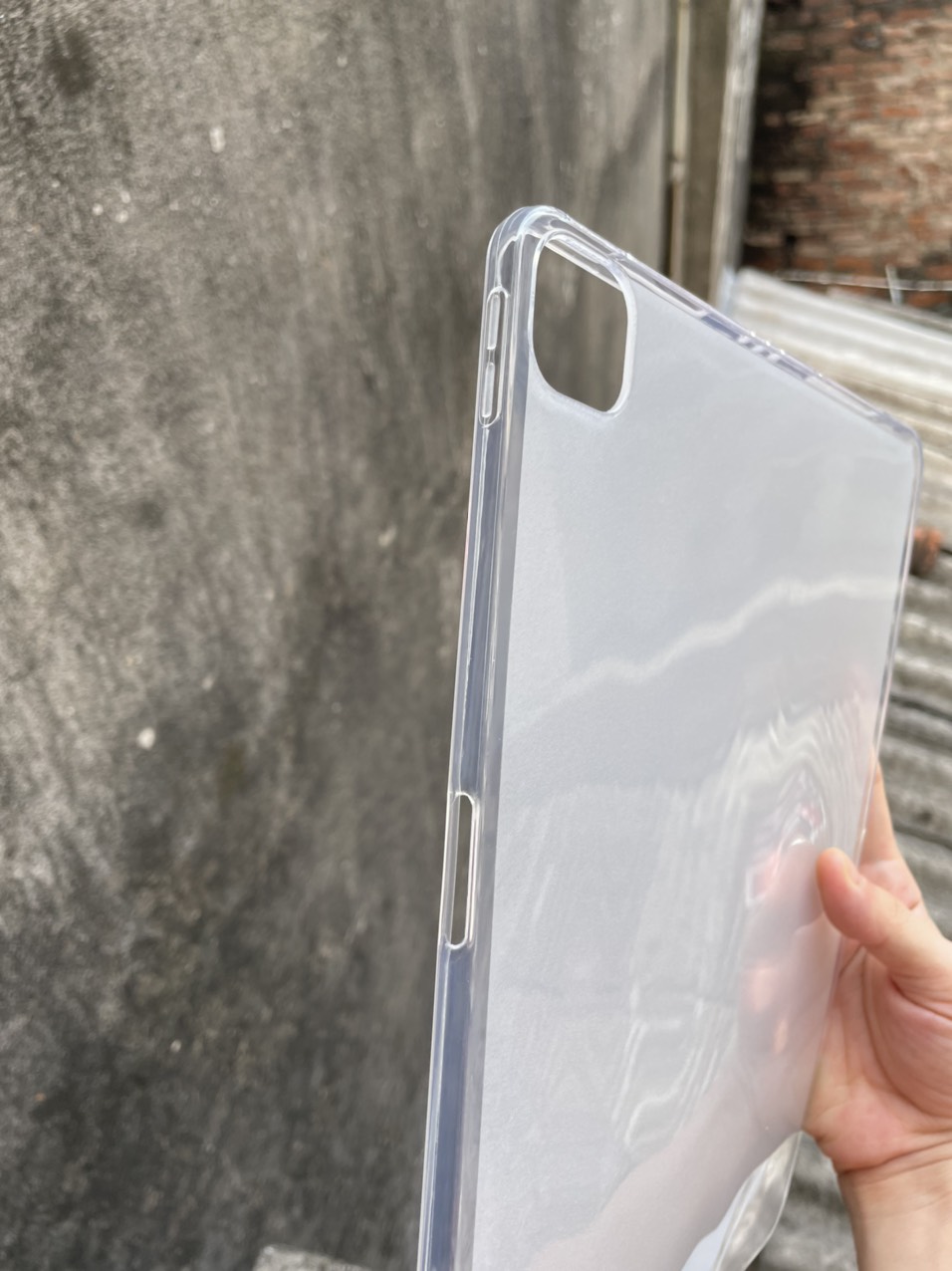 Ốp silicon cho iPad Pro M1 12.9 inch 2021 - Silicon dẻo nhám chống bám vân tay