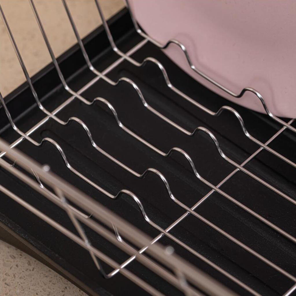 Dish Rack Stainless Steel Drainer Kitchen Cutlery