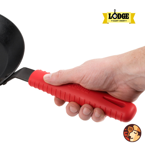 Tay cầm chống nóng silicon Lodge cho chảo thép carbon - Màu đỏ