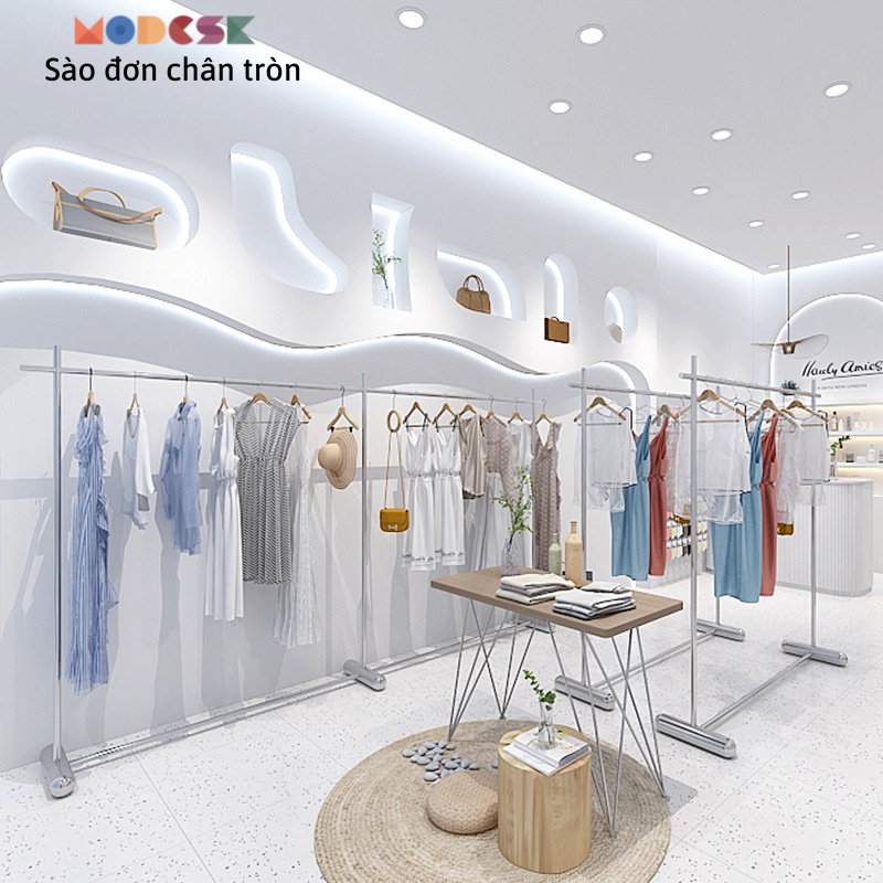 Sào/Giá đơn chân tròn Inox 304 Modesk