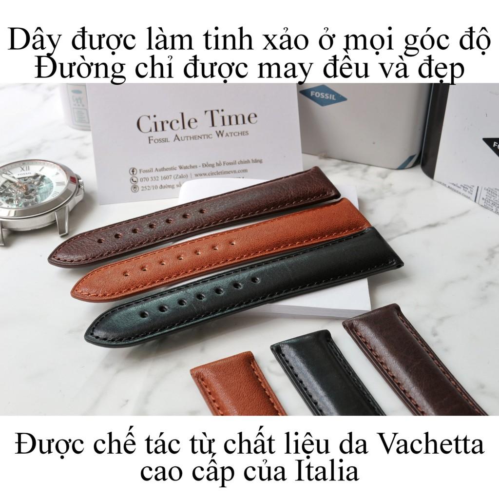 Dây đồng hồ da bò Vachetta handmade cao cấp dùng cho mọi đồng hồ size 20 và 22 (Tặng kèm Tool tháo dây) - HM01