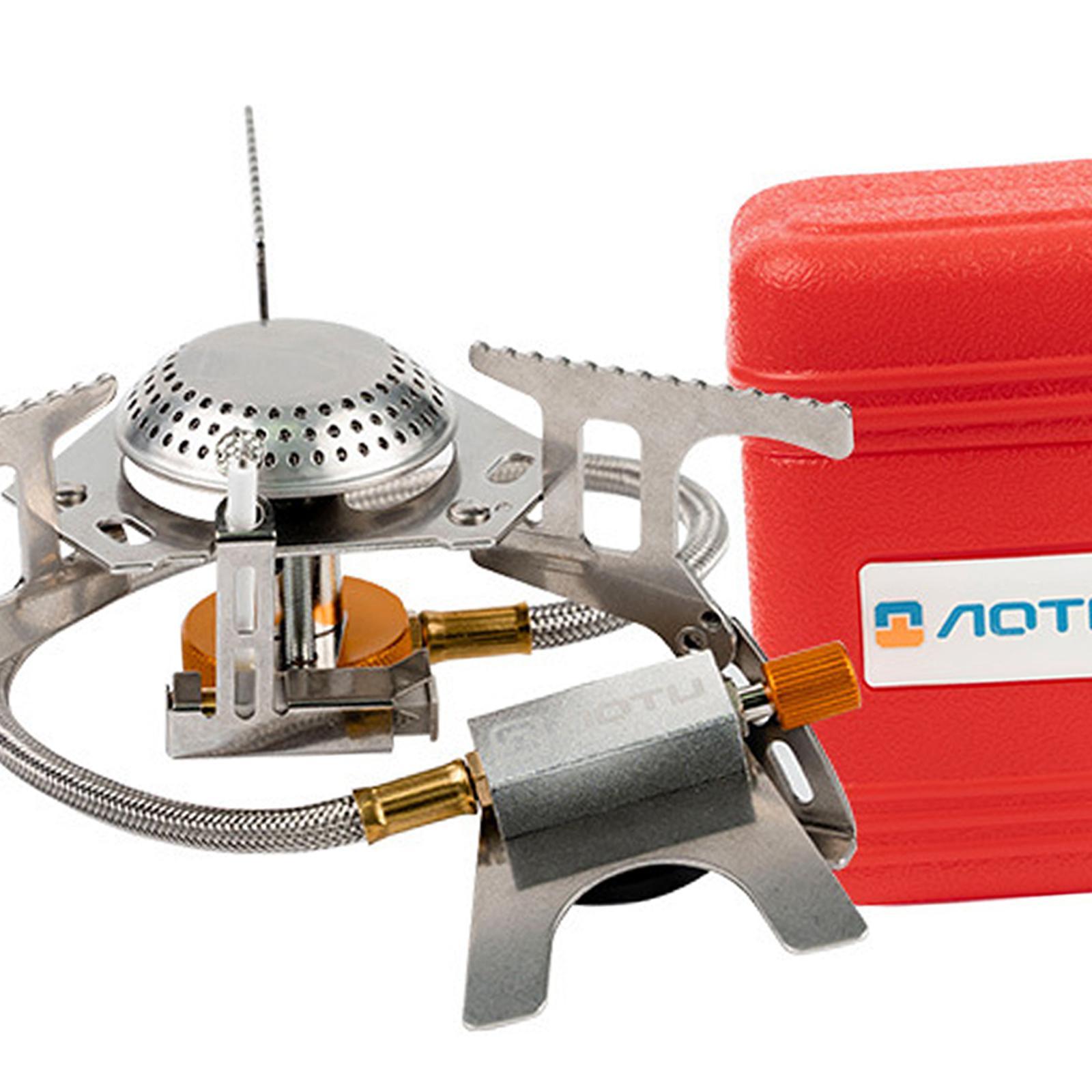 Portable Camping Gas Stove Mini Cooker Gear for Fishing Cooking Camping