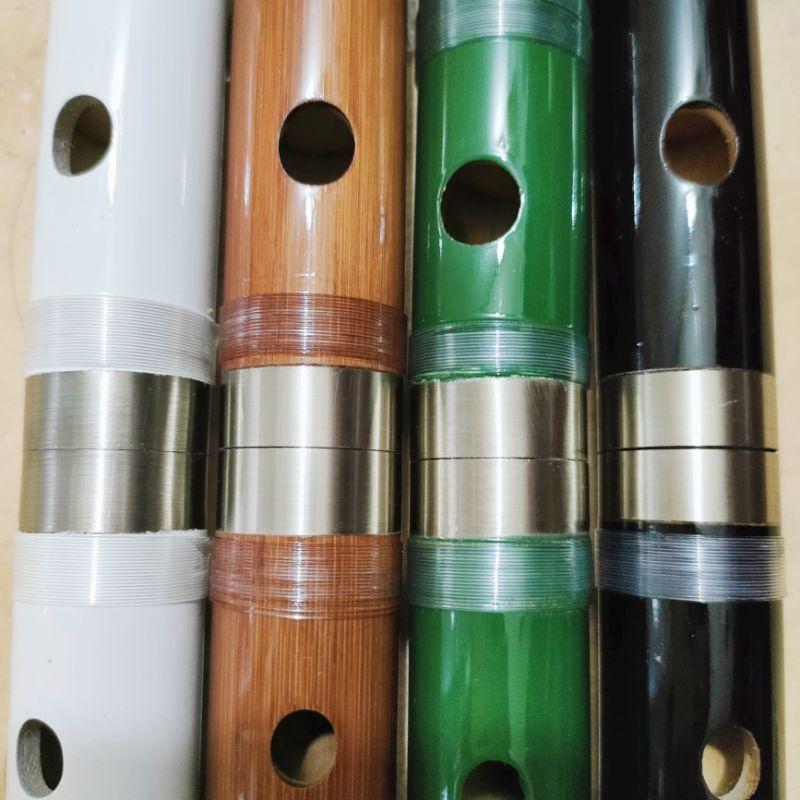 Sáo Dizi đen khớp inox Cao Cấp