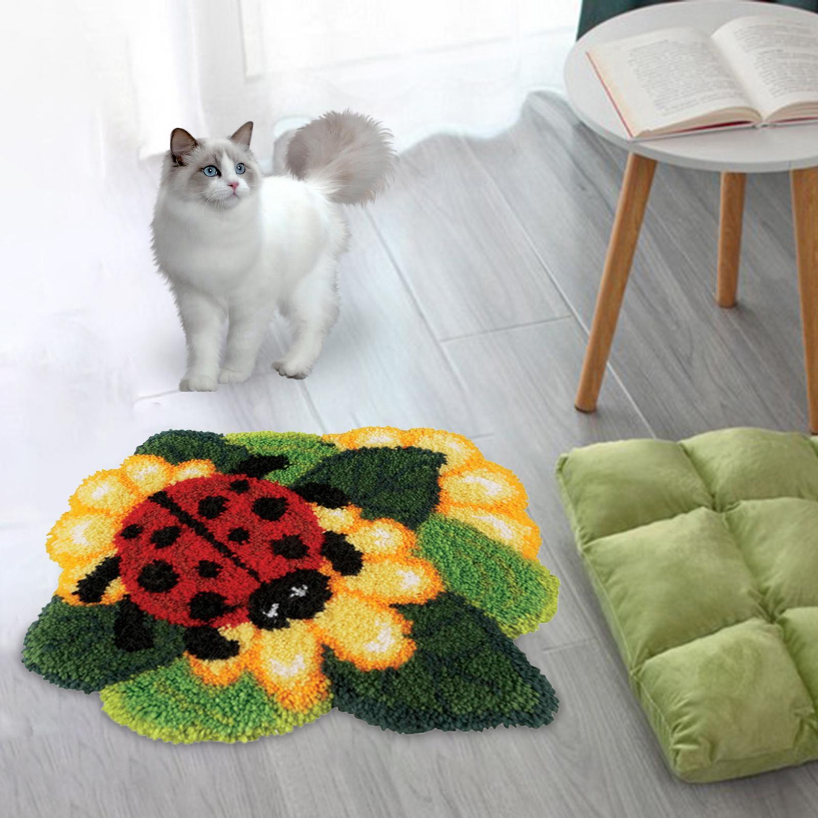 Bear Latch Hook  DIY Hand Craft for Pillow Mat Cushion Carpet Rug 50x40cm