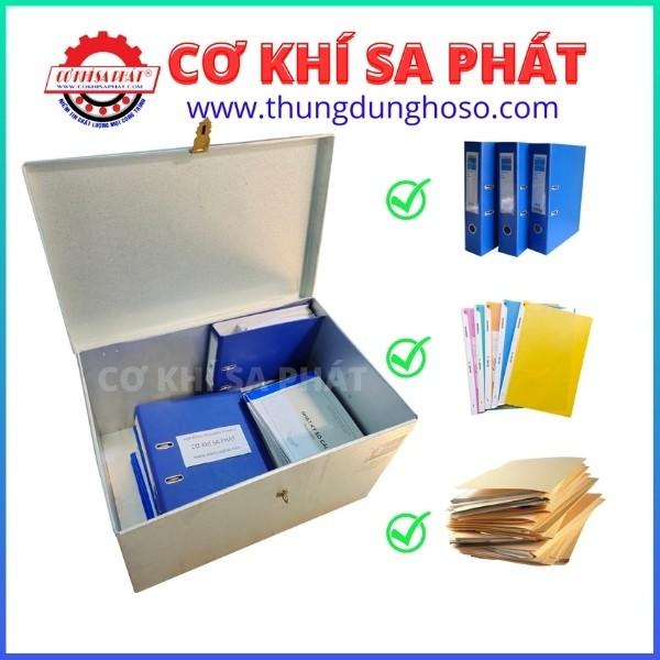 Hòm tôn đựng tài liệu, hồ sơ, file càng cua, kẹp tài liệu, hồ sơ công trình