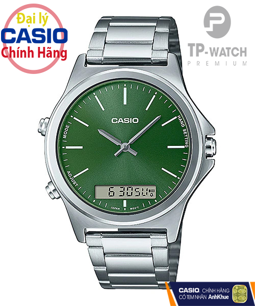 Đồng Hồ Nam Dây Thép Casio Standard MTP-VC01D-3EUDF Chính Hãng - MTP-VC01D-3E