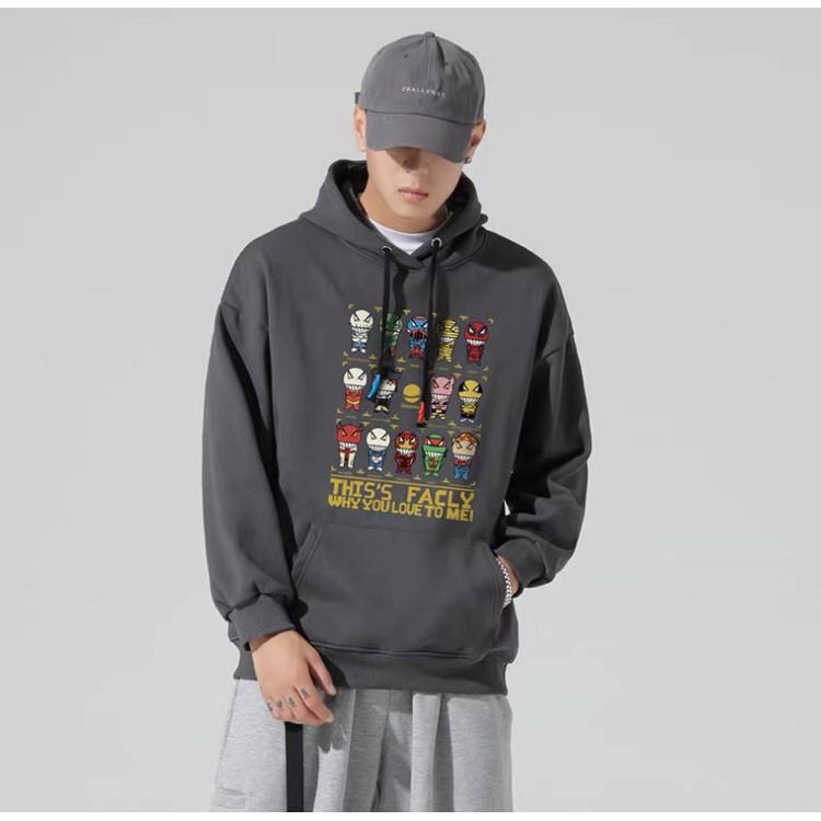 ÁO HOODIE NỈ NAM IN HÌNH SIÊU ANH HÙNG FORM VỪA CỰC DỄ THƯƠNG
