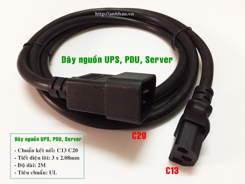 Dây nguồn UPS, PDU, Server chuẩn C13 C20