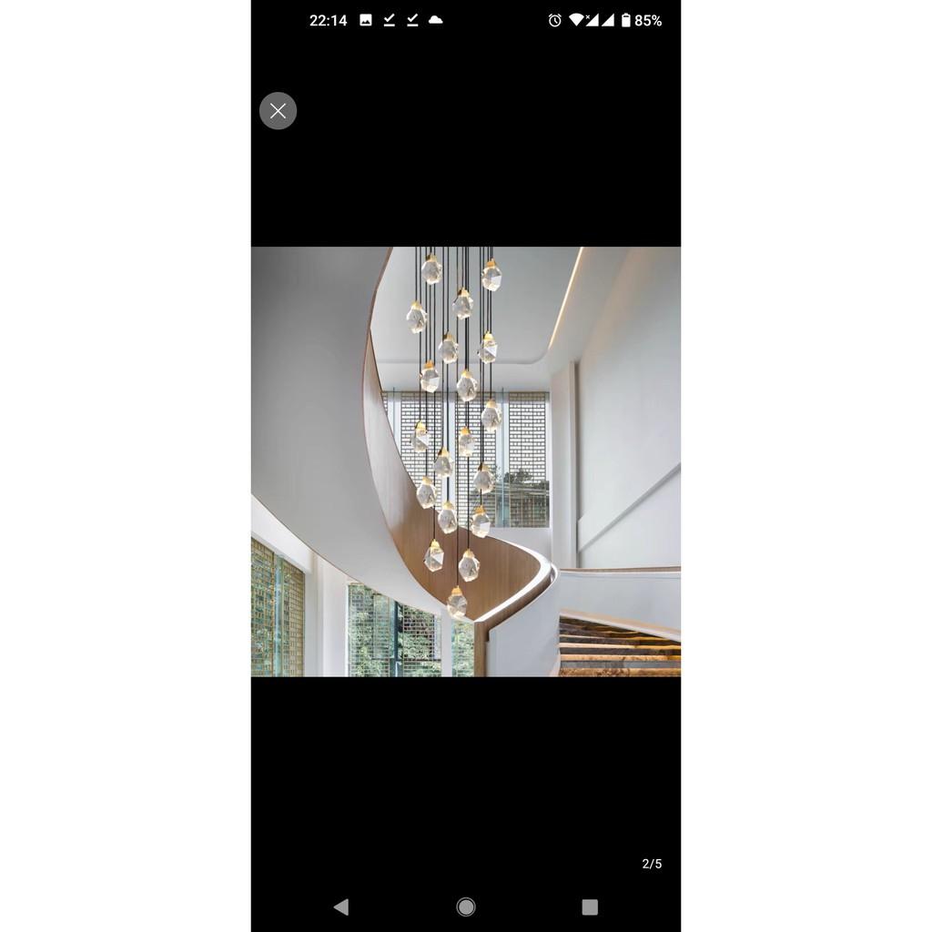 Đèn thả thông tầng,quả đèn thả phale, đèn trần phale trang trí, đèn thông tầng, đèn trang trí, đèn decor HTK027