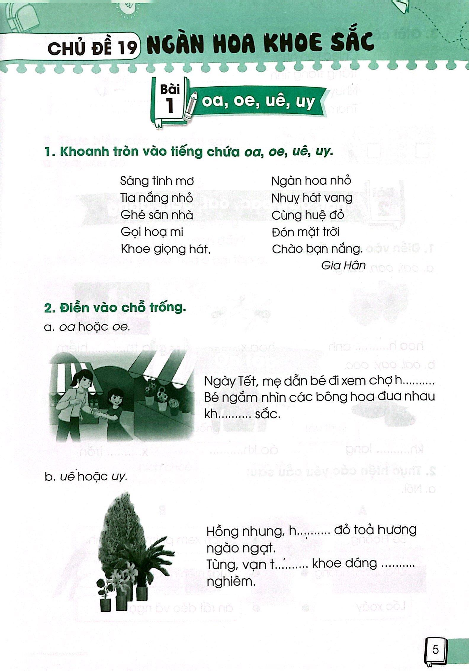 Vở Thực Hành Tiếng Việt 1 - Tập 2 (Chân Trời Sáng Tạo) (2022)