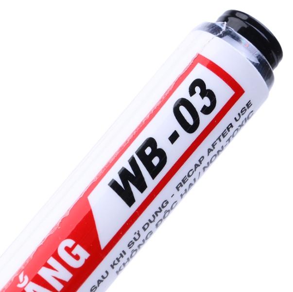 Vỉ 2 Bút Lông Bảng Thiên Long - WB-03 - Đen