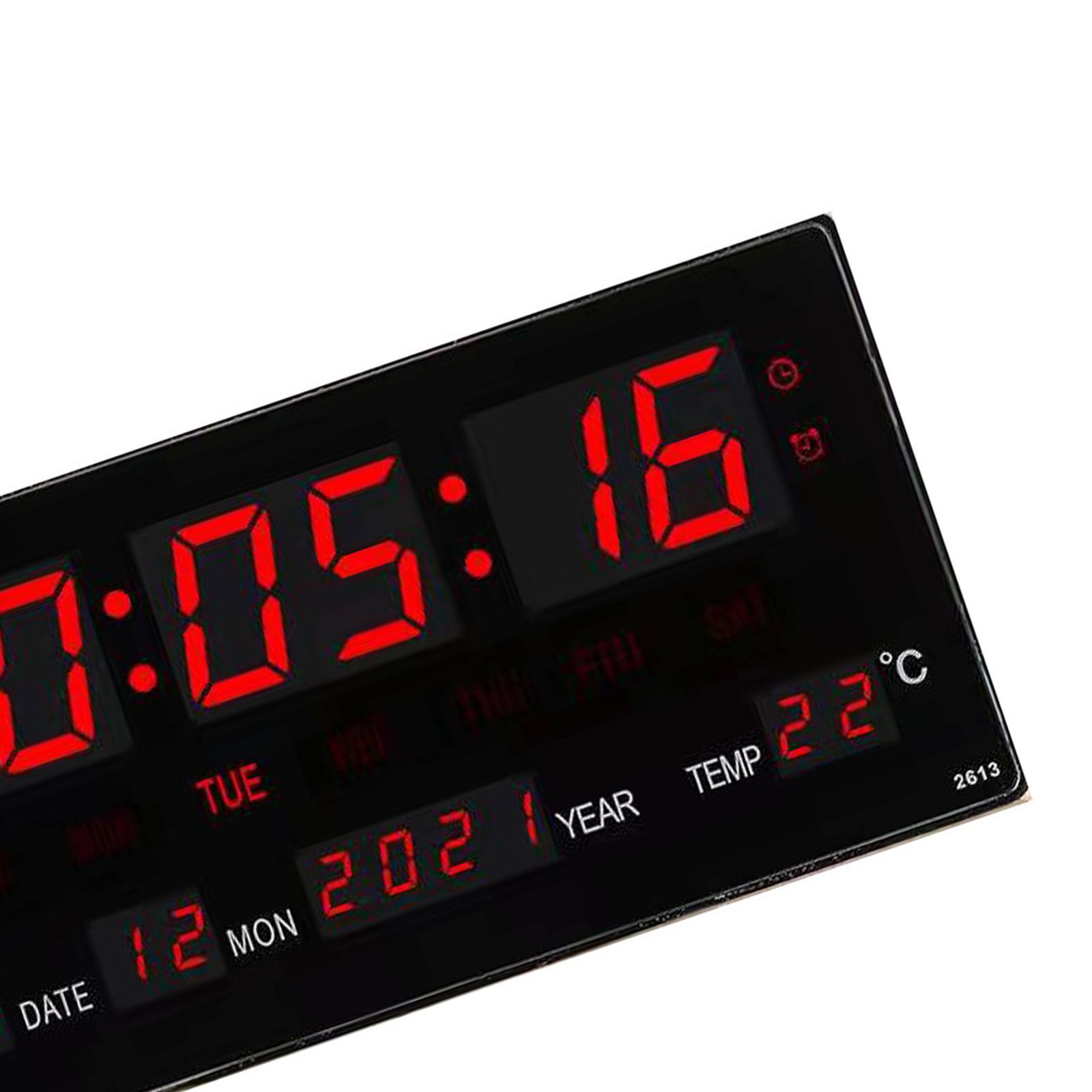 17'' LED Screen Clock 24H Time  US