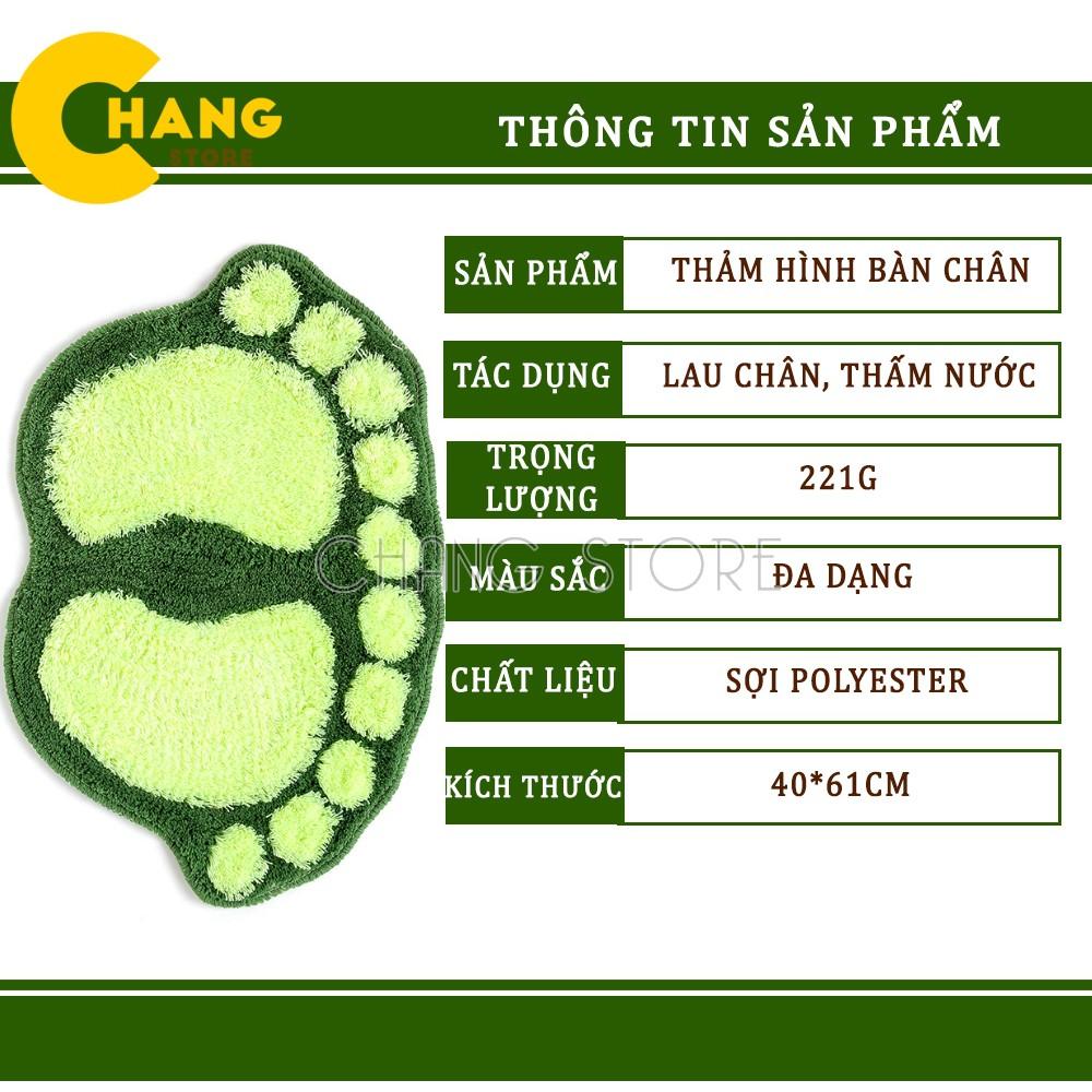 Thảm Lau Chân Hình Bàn Chân Siêu Thấm