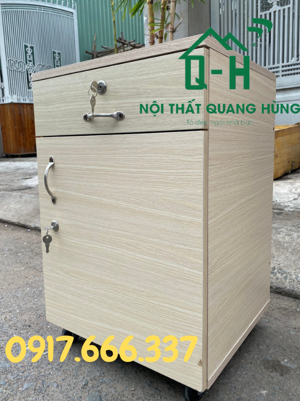 TỦ ĐẦU GIƯỜNG 1 CÁNH 1 NGĂN KÉO MFC CAO CẤP