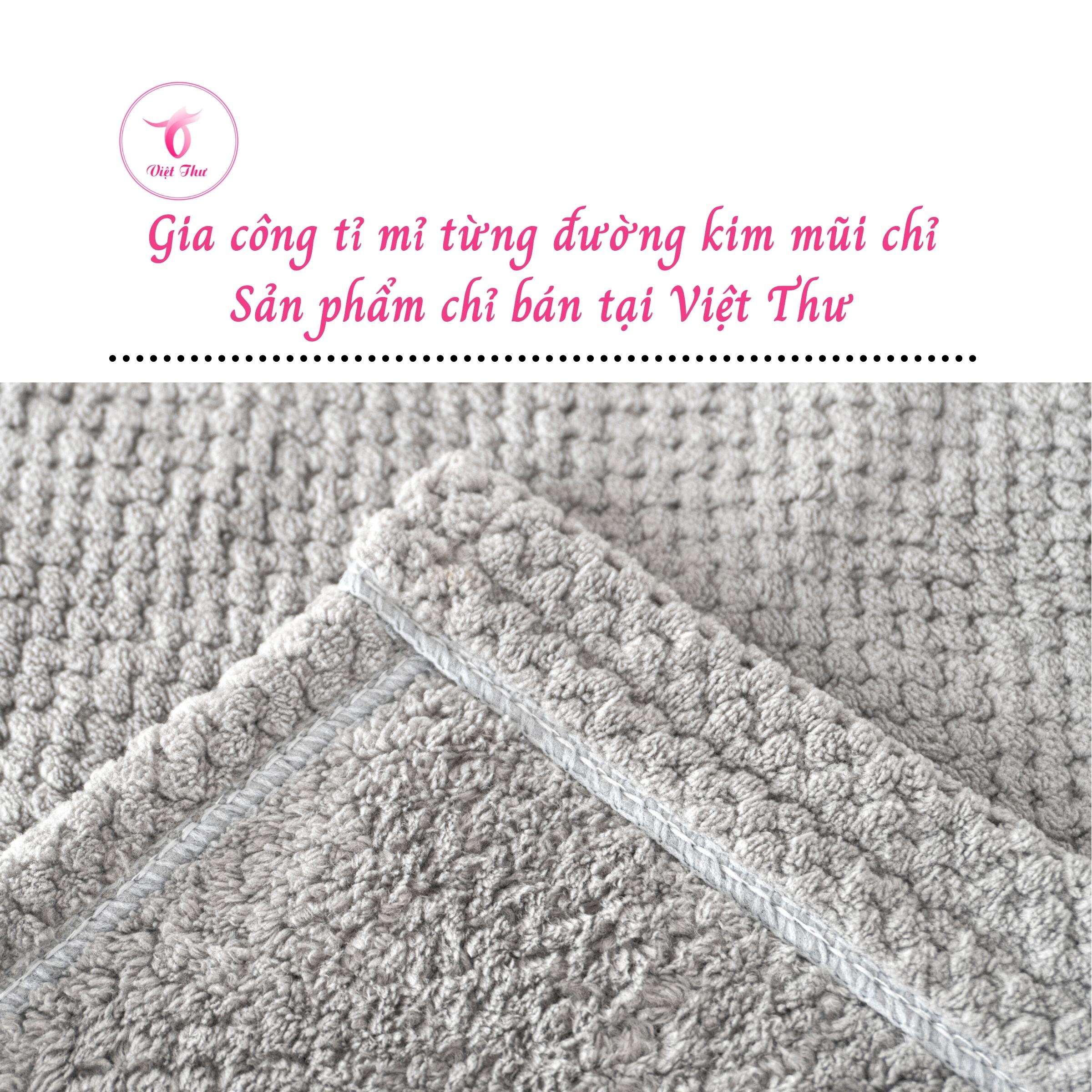 Khăn mặt cao cấp Việt Thư, khăn mặt sợi microfiber ngoại nhập siêu mềm, siêu thấm - Hàng Chính Hãng
