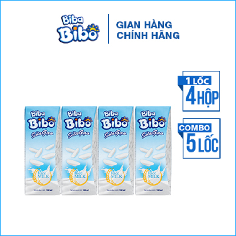 [Combo (20) hộp giấy 180ml] Bibabibo sữa Gạo từ gạo ST25 ngon nhất thế giới, sữa hạt, sữa thực vật, tốt cho da, miễn dịch, giảm cân, tim mạch