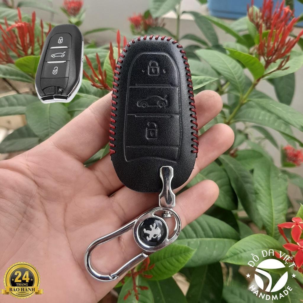 Bao Da Chìa Khóa Peugeot 3008 All New 508, 5008 Da bò 100%