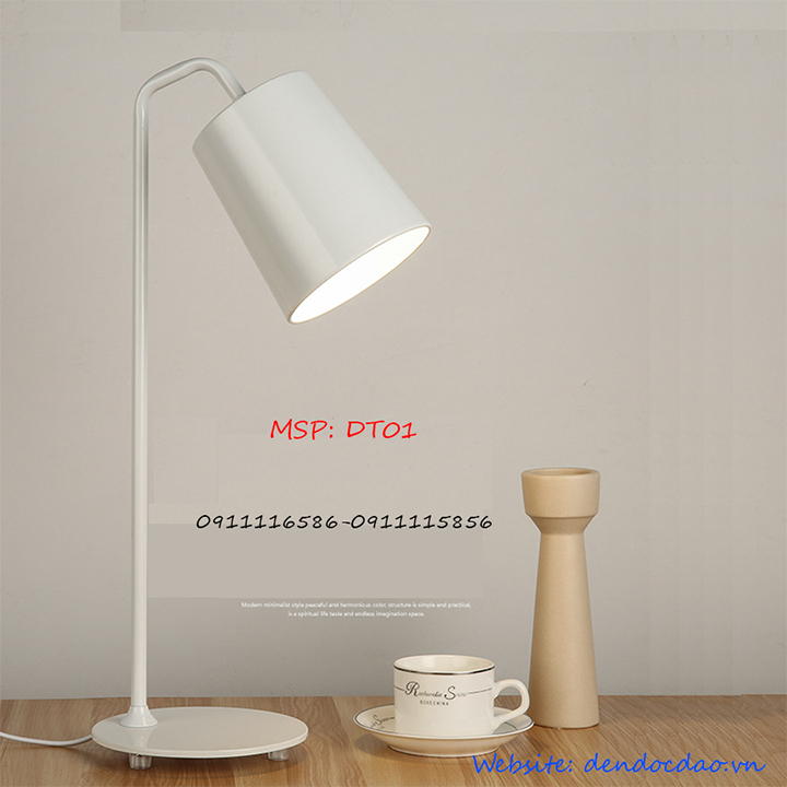 Đèn để bàn cao cấp VINTAGE FULL BOX DT01 kèm bóng LED chống lóa cận