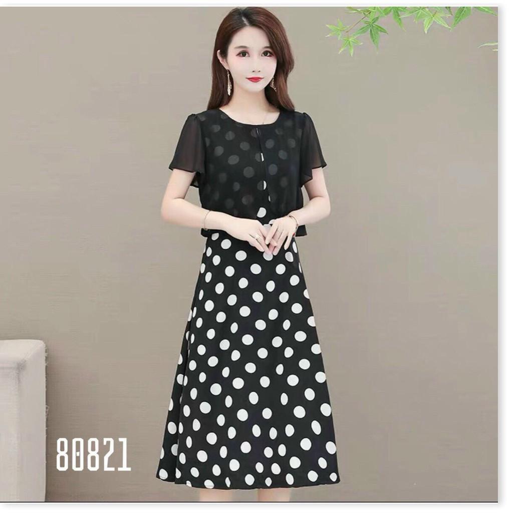 ĐẦM VOAN LỤA CHẤM BI DỰ TIỆC SIÊU XINH