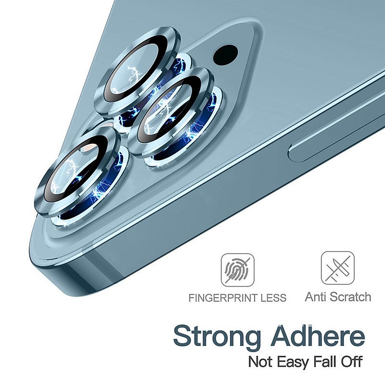 Miếng dán kính cường lực camera Kuzoom màu Natural dành cho iphone 16promax – Hàng nhập khẩu